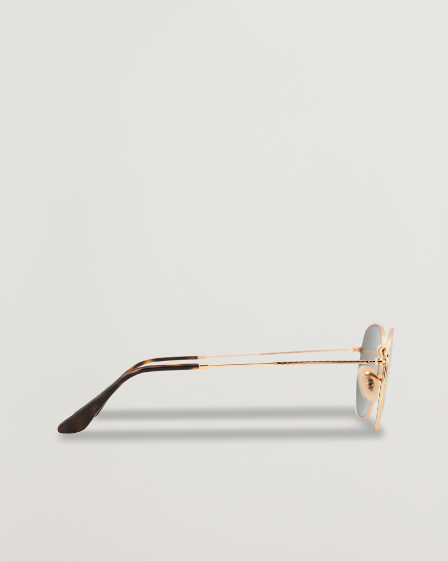 Herre | Solbriller | Ray-Ban | 0RB3548N Hexagonal Sunglasses Gold/Green