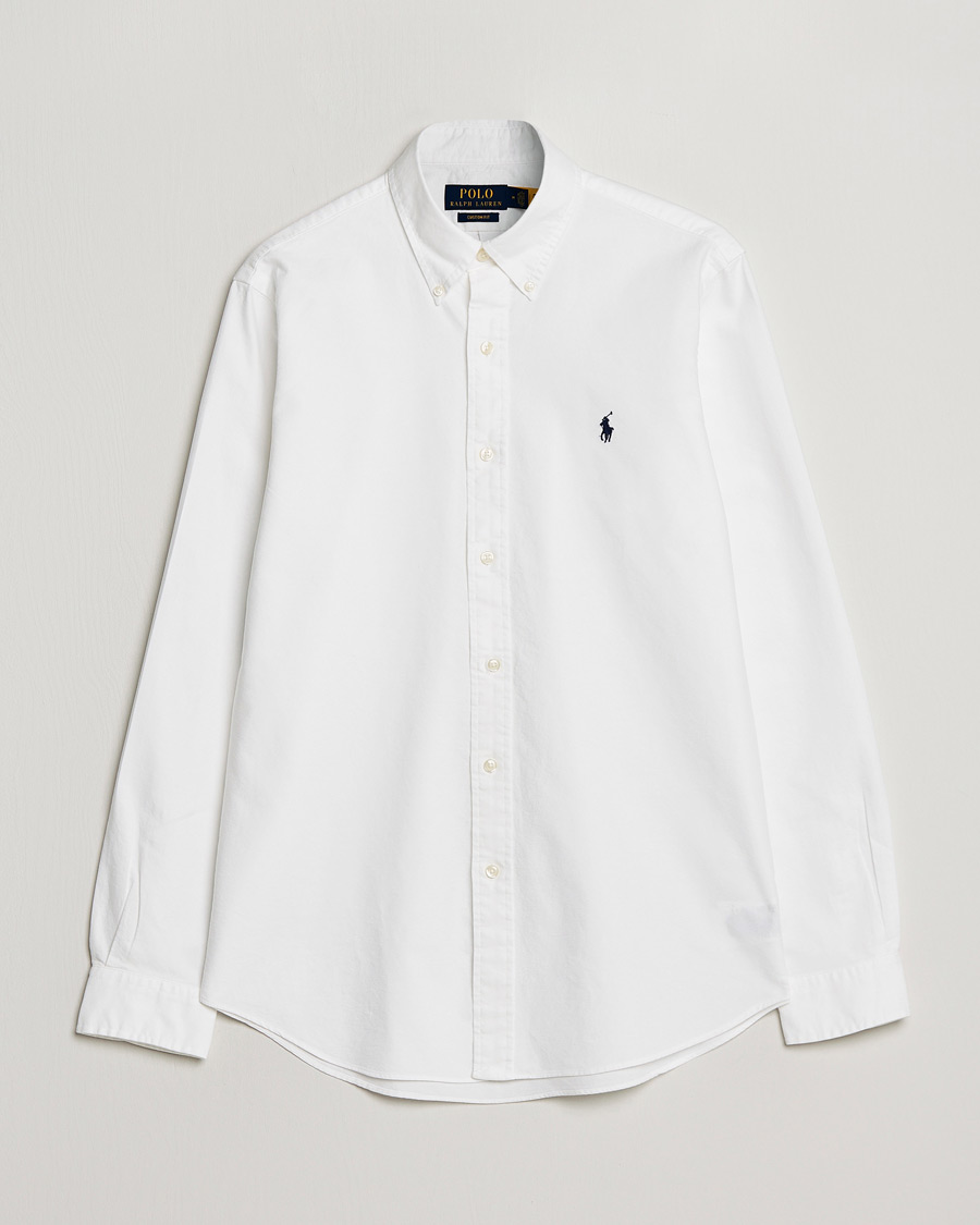 Herr |  | Polo Ralph Lauren | Custom Fit Garment Dyed Oxford Shirt White