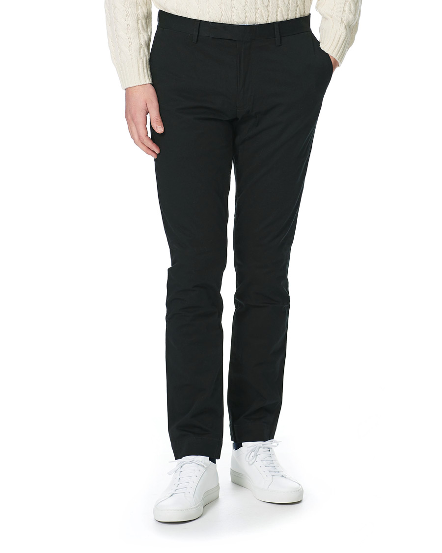 Herre | Bukser | Polo Ralph Lauren | Slim Fit Stretch Chinos Black