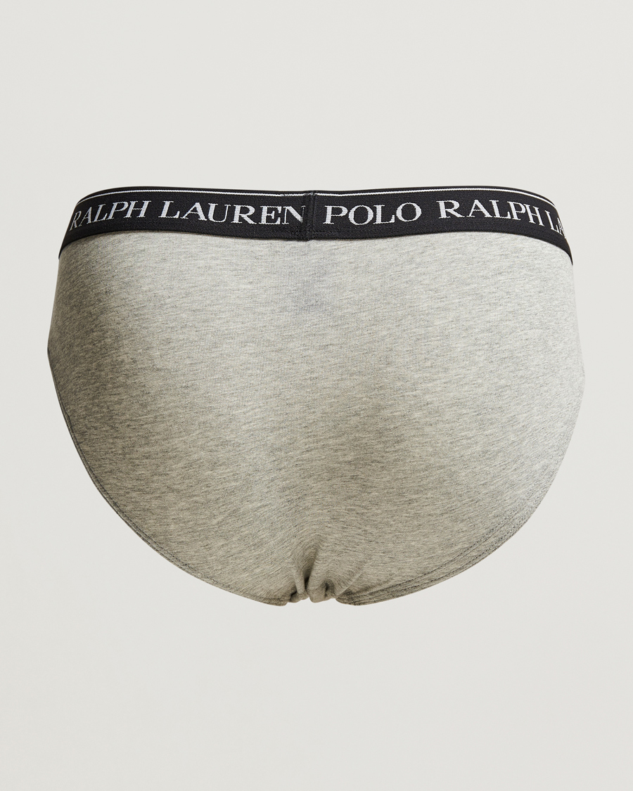Herre | Undertøj | Polo Ralph Lauren | 3-Pack Low Rise Brief Black/White/Grey