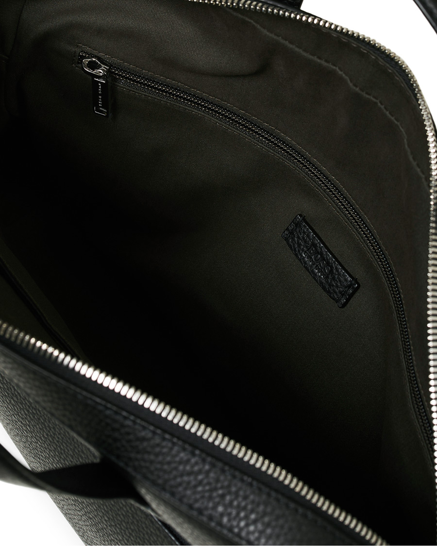 Herre | BOSS Crosstown Computer Leather Bag Black | BOSS BLACK | BOSS Crosstown Computer Leather Bag Black