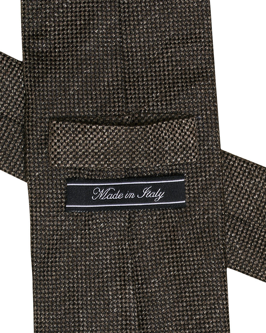Herre | Tiger of Sweden Dolma Silk Tie Dark Honey | Tiger of Sweden | Dolma Silk Tie Dark Honey
