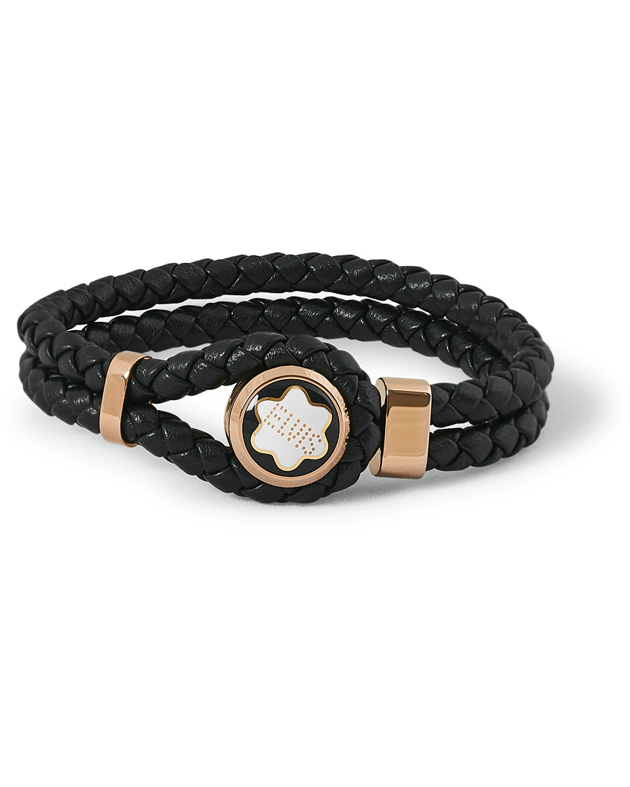 Herre | Montblanc Elvis Steel Leather Bracelet | Montblanc | Elvis Steel Leather Bracelet