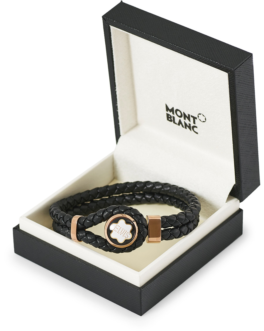 Herre | Montblanc Elvis Steel Leather Bracelet | Montblanc | Elvis Steel Leather Bracelet