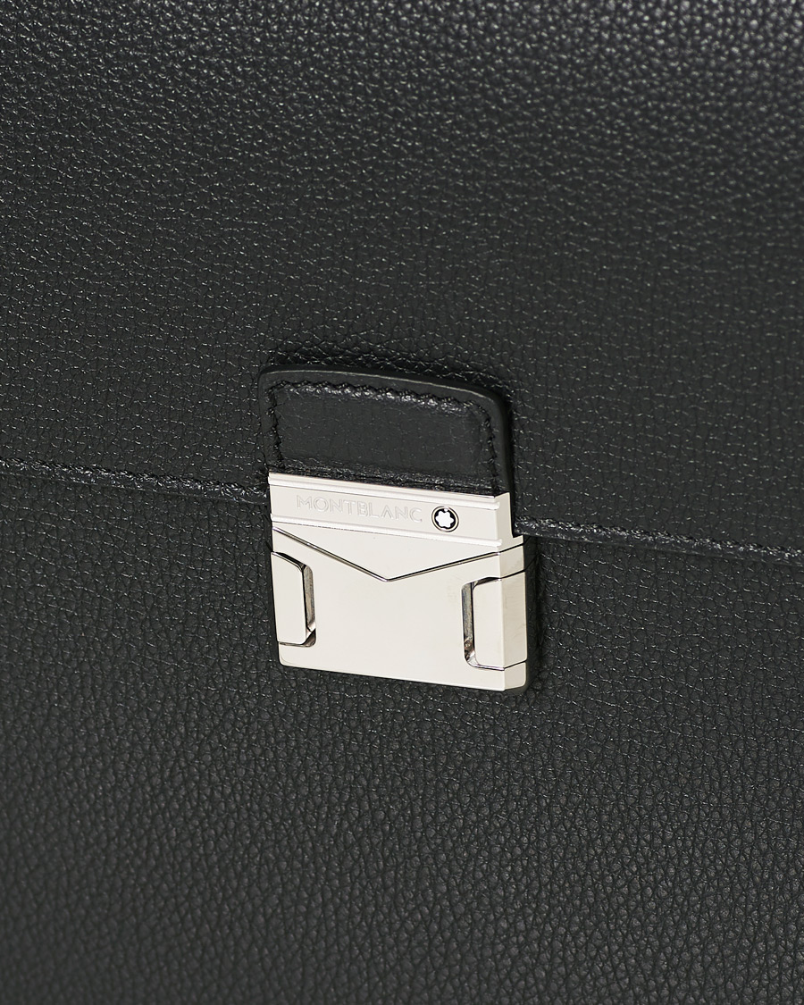 Herre | Montblanc MST Soft Grain Single Briefcase Black | Montblanc | MST Soft Grain Single Briefcase Black