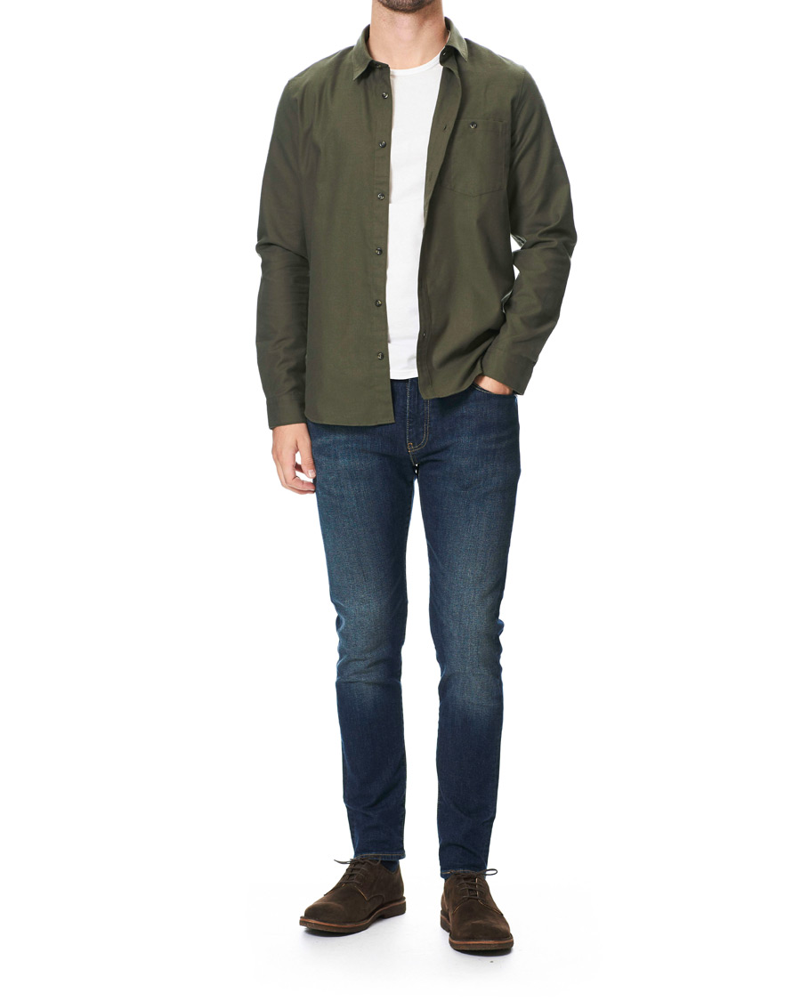 Herre | Skjorter | A.P.C. | Chicago Flannel Shirt Dark Green