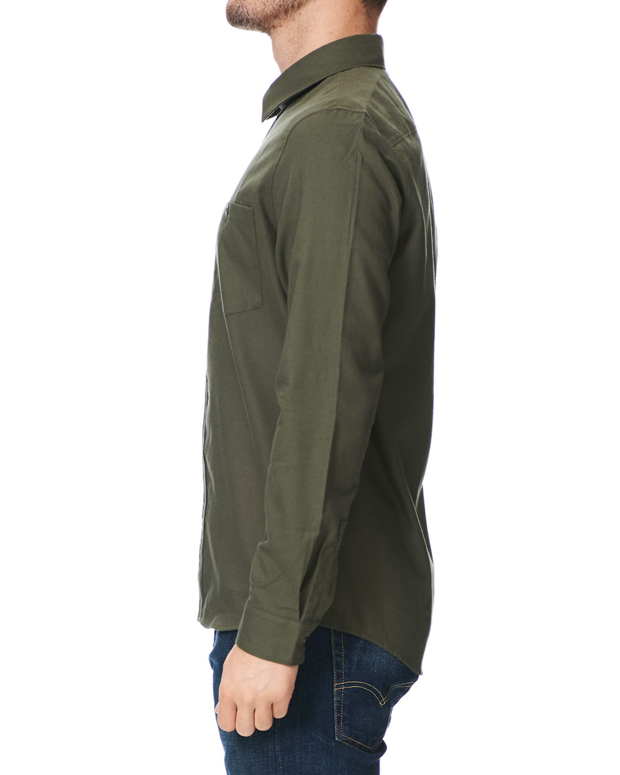 Herre | Skjorter | A.P.C. | Chicago Flannel Shirt Dark Green