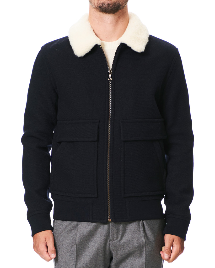 Herre | Jakker | A.P.C. | Bronze Blouson Jacket Navy