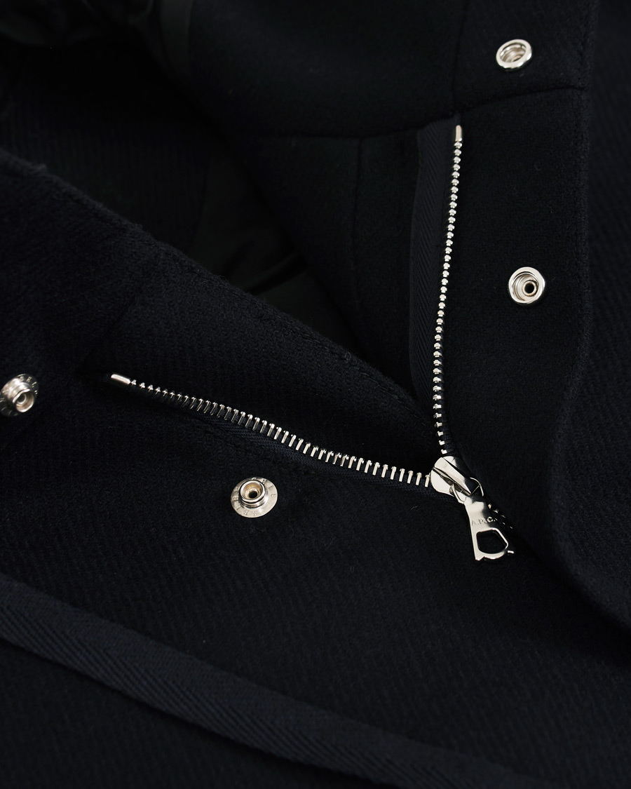 Herre | Jakker | A.P.C. | Benoit Waterrepellent Wool Parka Navy