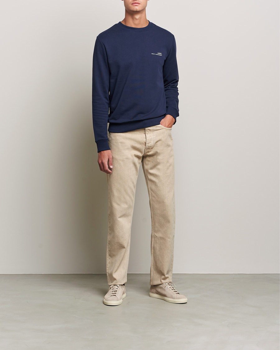 Herre | Trøjer | A.P.C. | Item Crew Neck Sweatshirt Navy