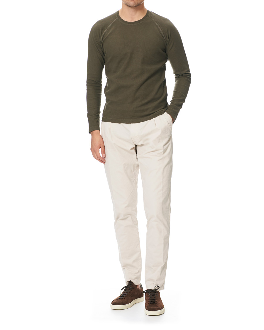 Herre | T-Shirts | Aspesi | Long Sleeve Raglan T-Shirt Military