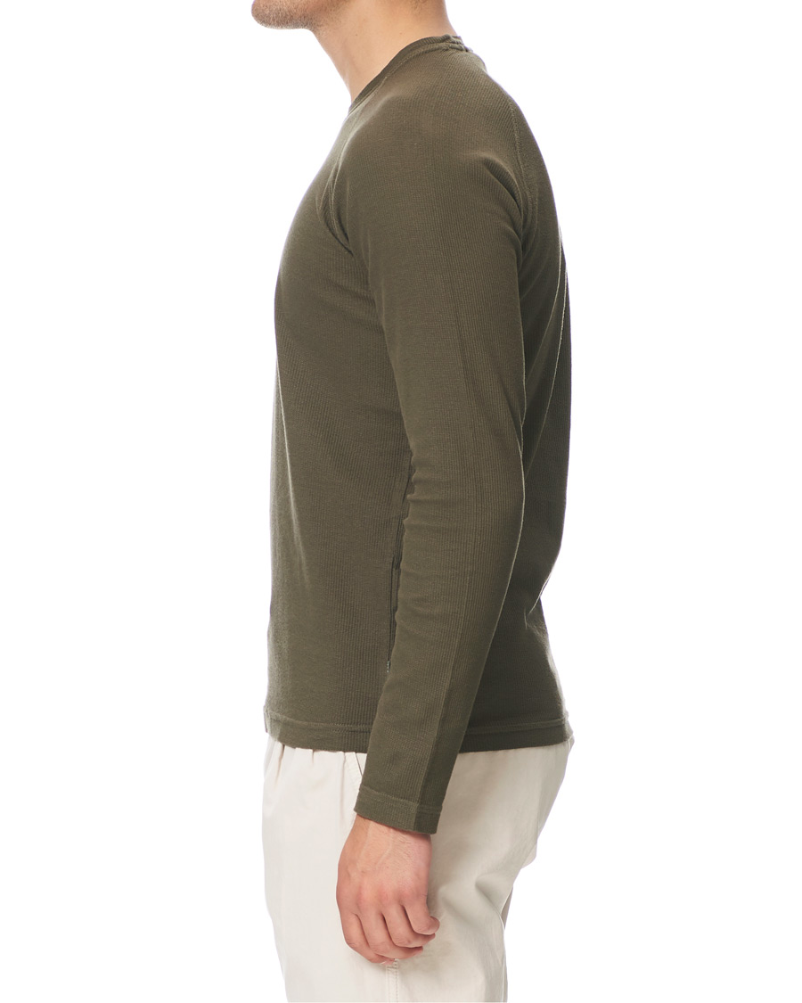 Herre | T-Shirts | Aspesi | Long Sleeve Raglan T-Shirt Military