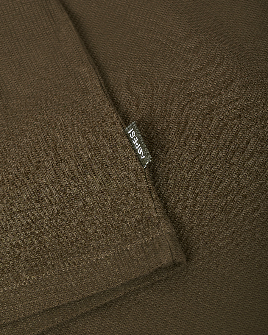 Herre | T-Shirts | Aspesi | Long Sleeve Raglan T-Shirt Military