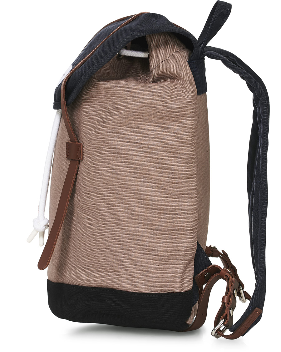 Herre | Sandqvist Stig Canvas Backpack Earth/Brown/Black | Sandqvist | Stig Canvas Backpack Earth/Brown/Black