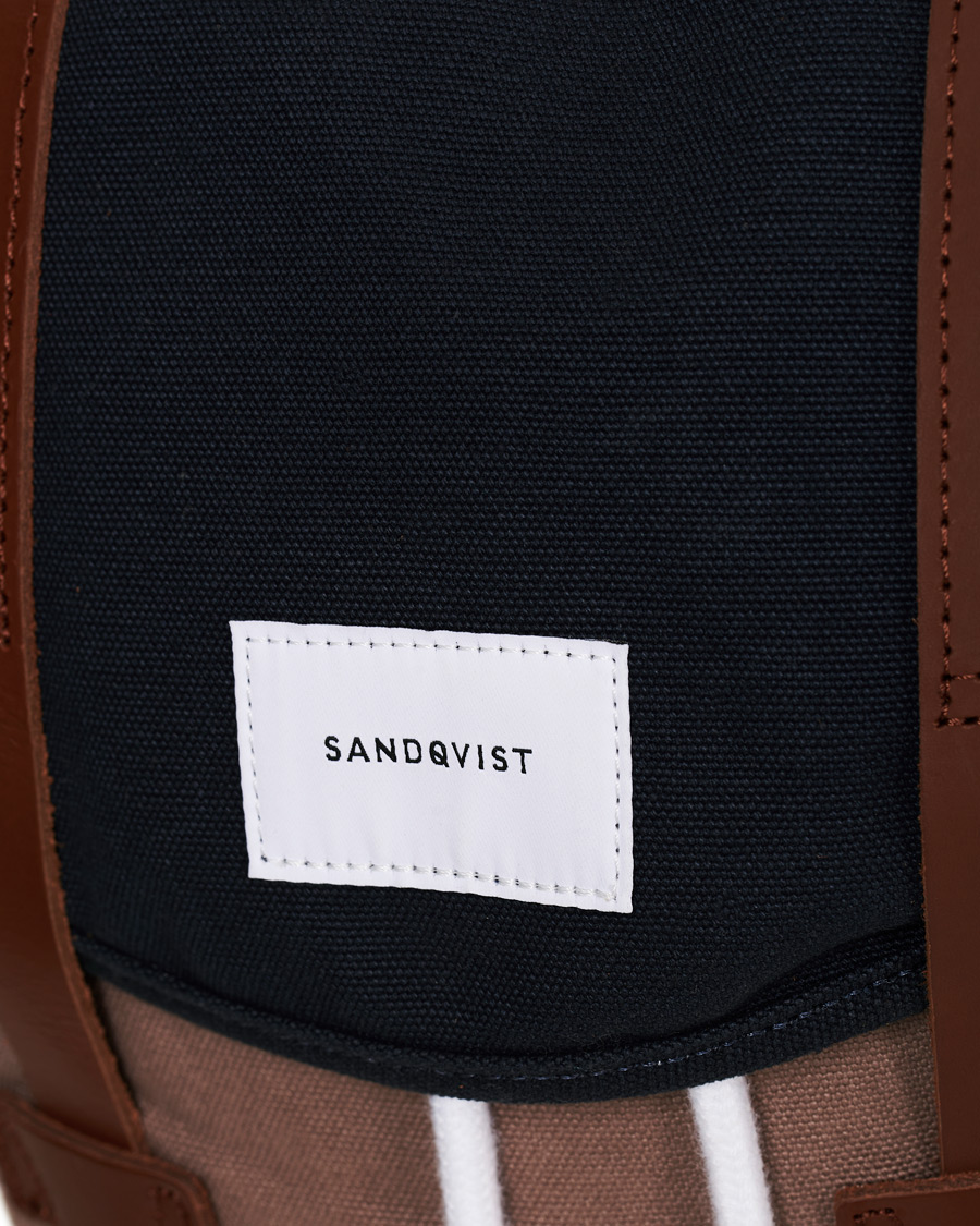Herre | Sandqvist Stig Canvas Backpack Earth/Brown/Black | Sandqvist | Stig Canvas Backpack Earth/Brown/Black