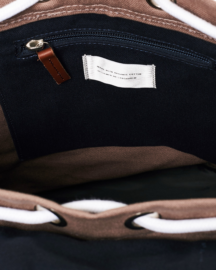 Herre | Sandqvist Stig Canvas Backpack Earth/Brown/Black | Sandqvist | Stig Canvas Backpack Earth/Brown/Black