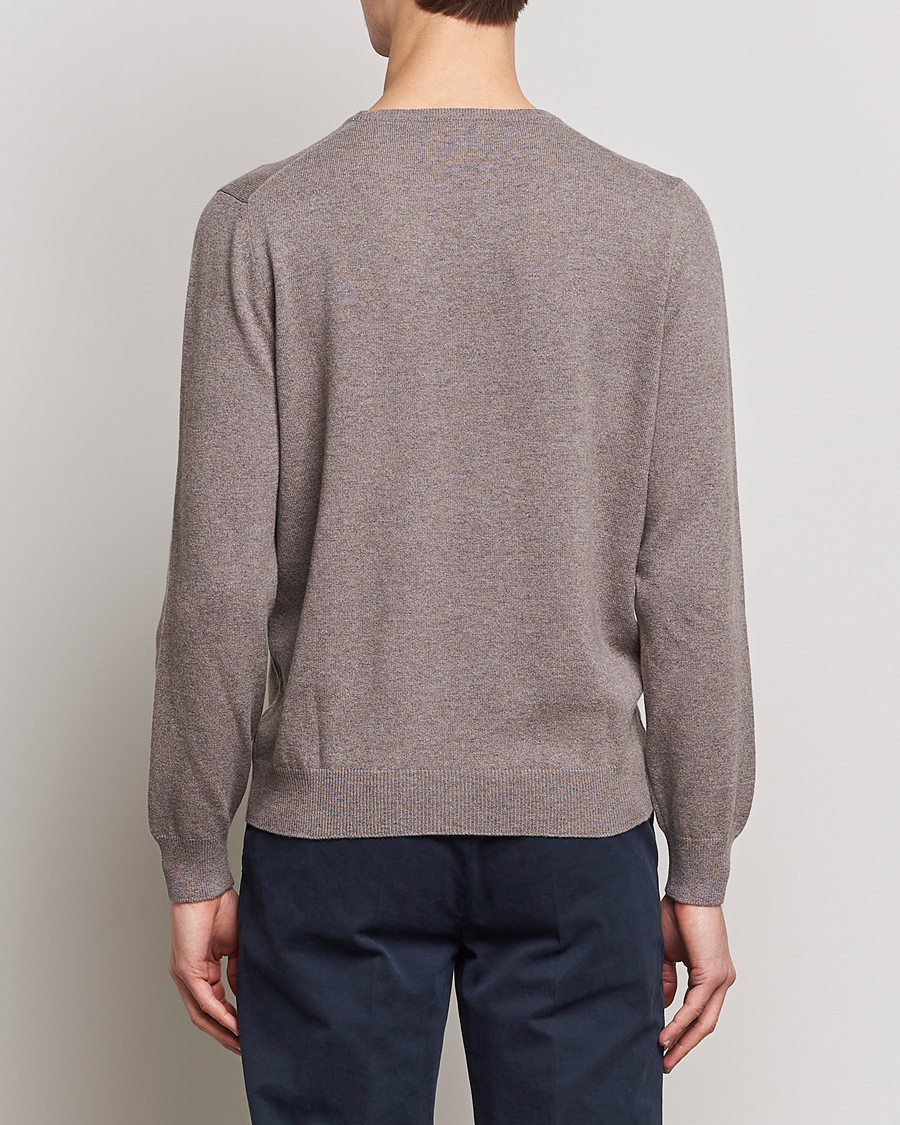 Herre | Trøjer | Gran Sasso | Wool/Cashmere Crew Neck Mud Brown