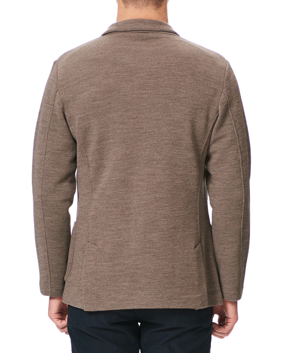 Herre | Blazere & jakker | Gran Sasso | Travel Wool Knitted Blazer Beige