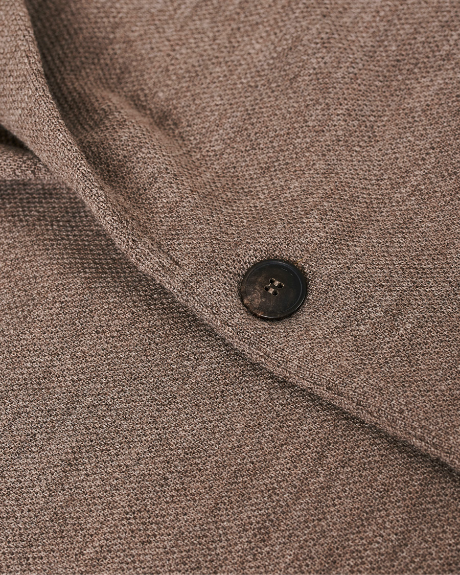 Herre | Blazere & jakker | Gran Sasso | Travel Wool Knitted Blazer Beige