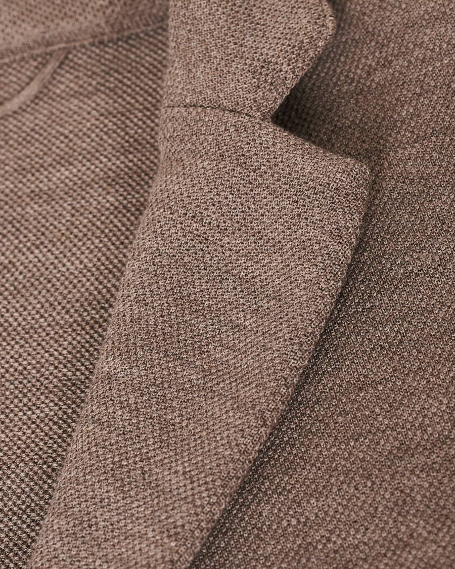 Herre | Blazere & jakker | Gran Sasso | Travel Wool Knitted Blazer Beige