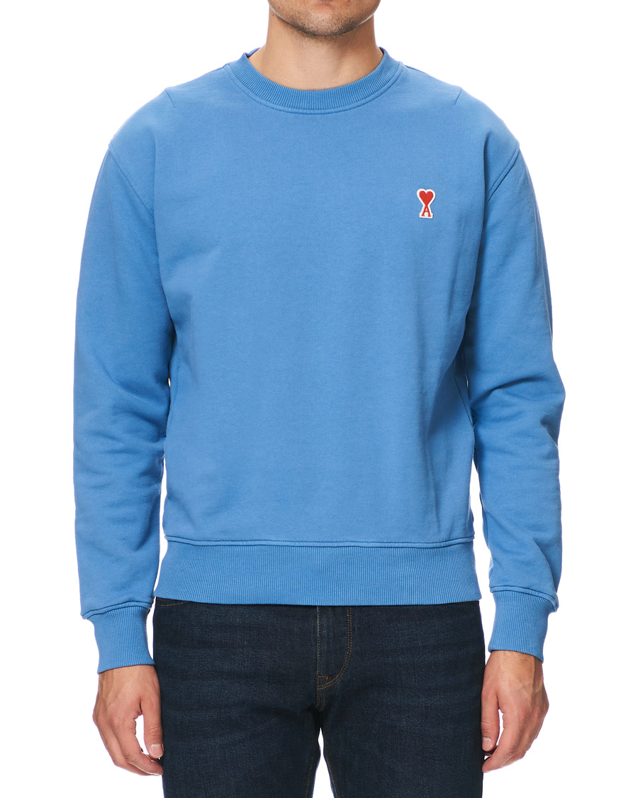 Herre | Trøjer | AMI | Heart Logo Sweatshirt Blue