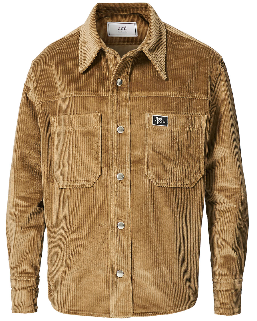 Herre | Jakker | AMI | Corduroy Shirt Jacket Olive
