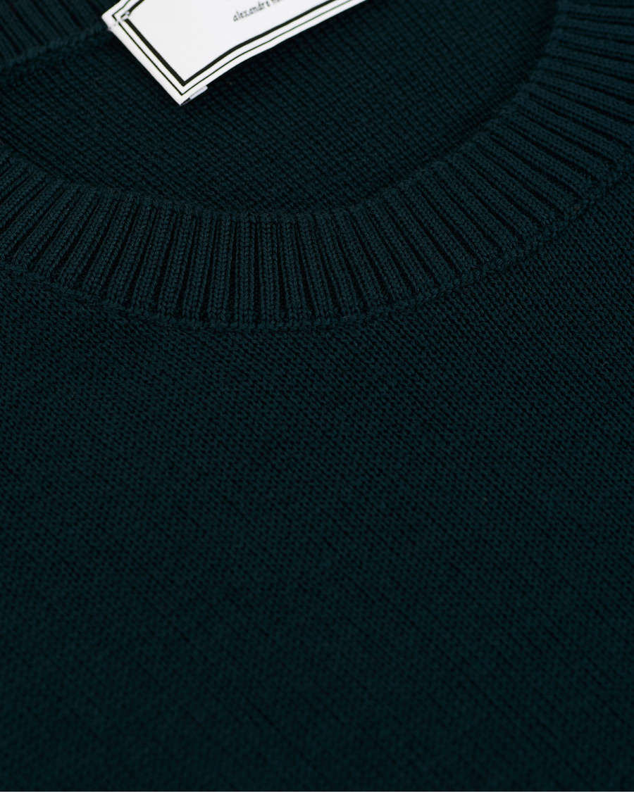 Herre | Trøjer | AMI | Heart Logo Merino Sweater Dark Green