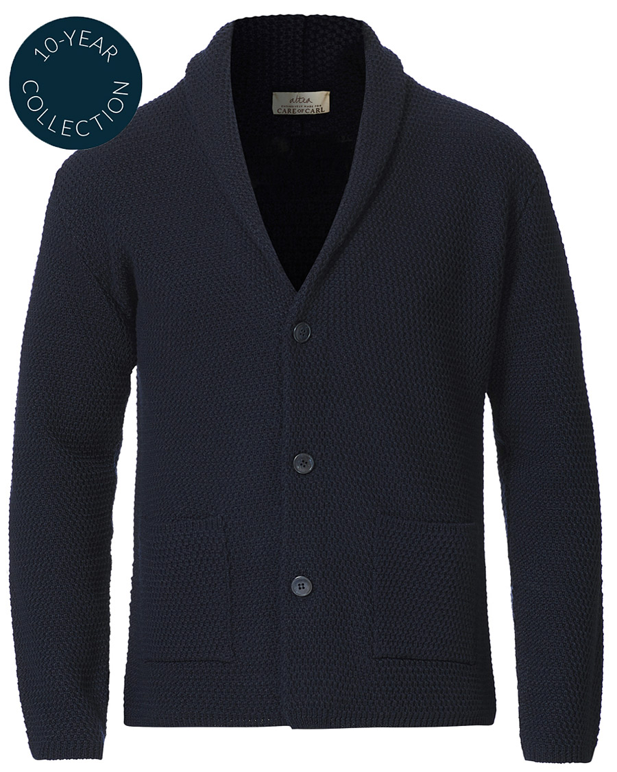 Herre | Trøjer | Altea | Shawl Collar Cardigan Navy