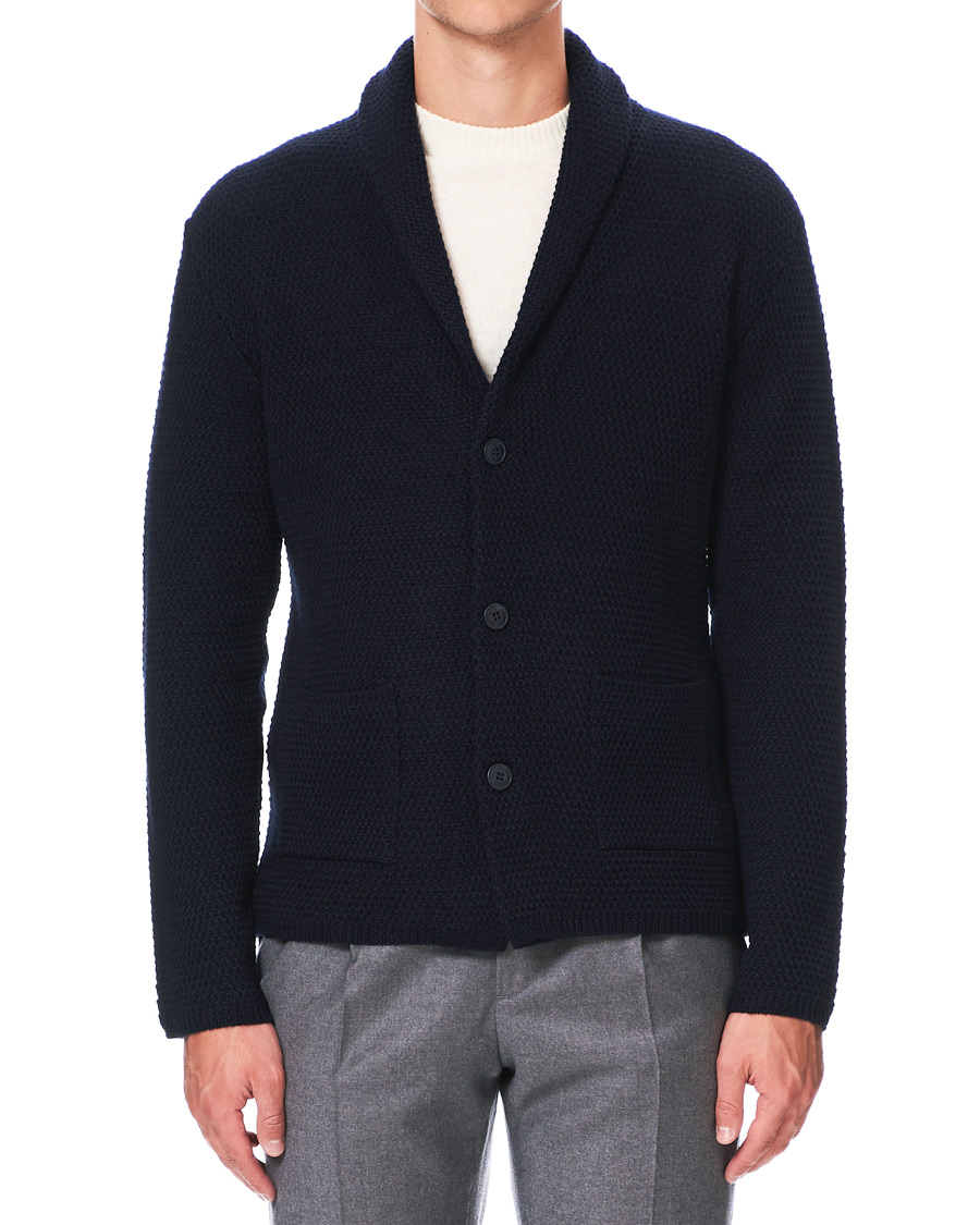 Herre | Trøjer | Altea | Shawl Collar Cardigan Navy
