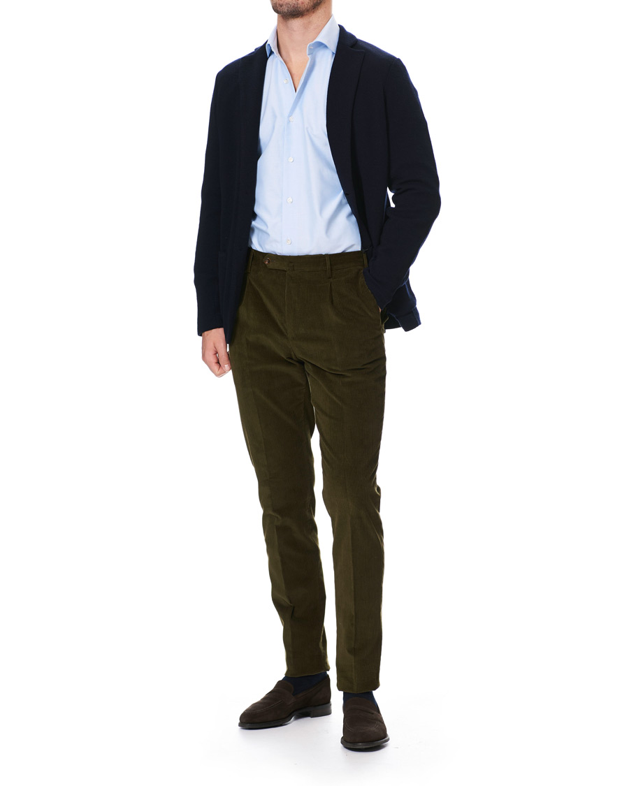 Herre | Skjorter | Barba Napoli | Culto Slim Fit Washed Oxford Shirt Light Blue