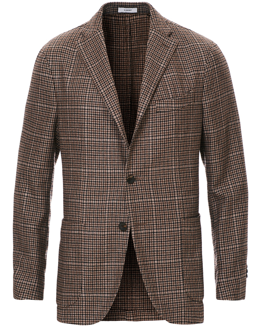 Herre | Blazere & jakker | Boglioli | K Jacket Houndstooth Blazer Brown