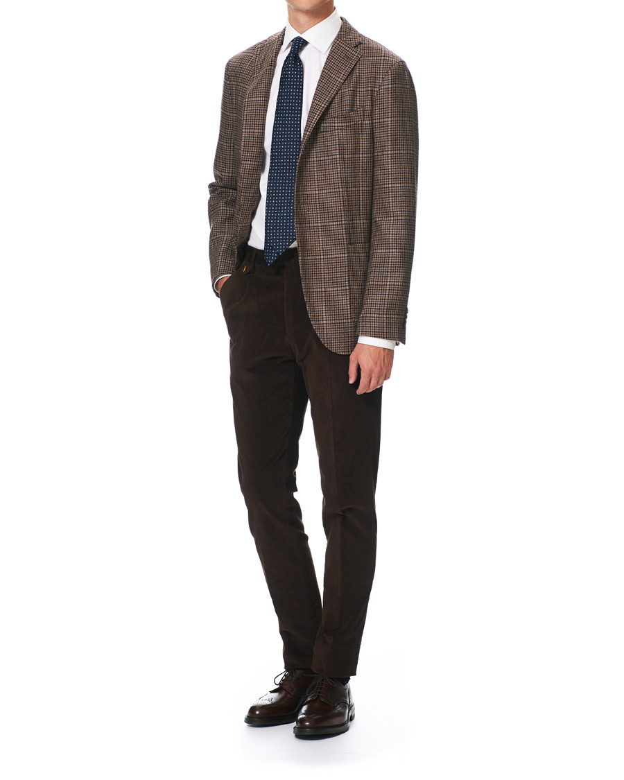 Herre | Blazere & jakker | Boglioli | K Jacket Houndstooth Blazer Brown