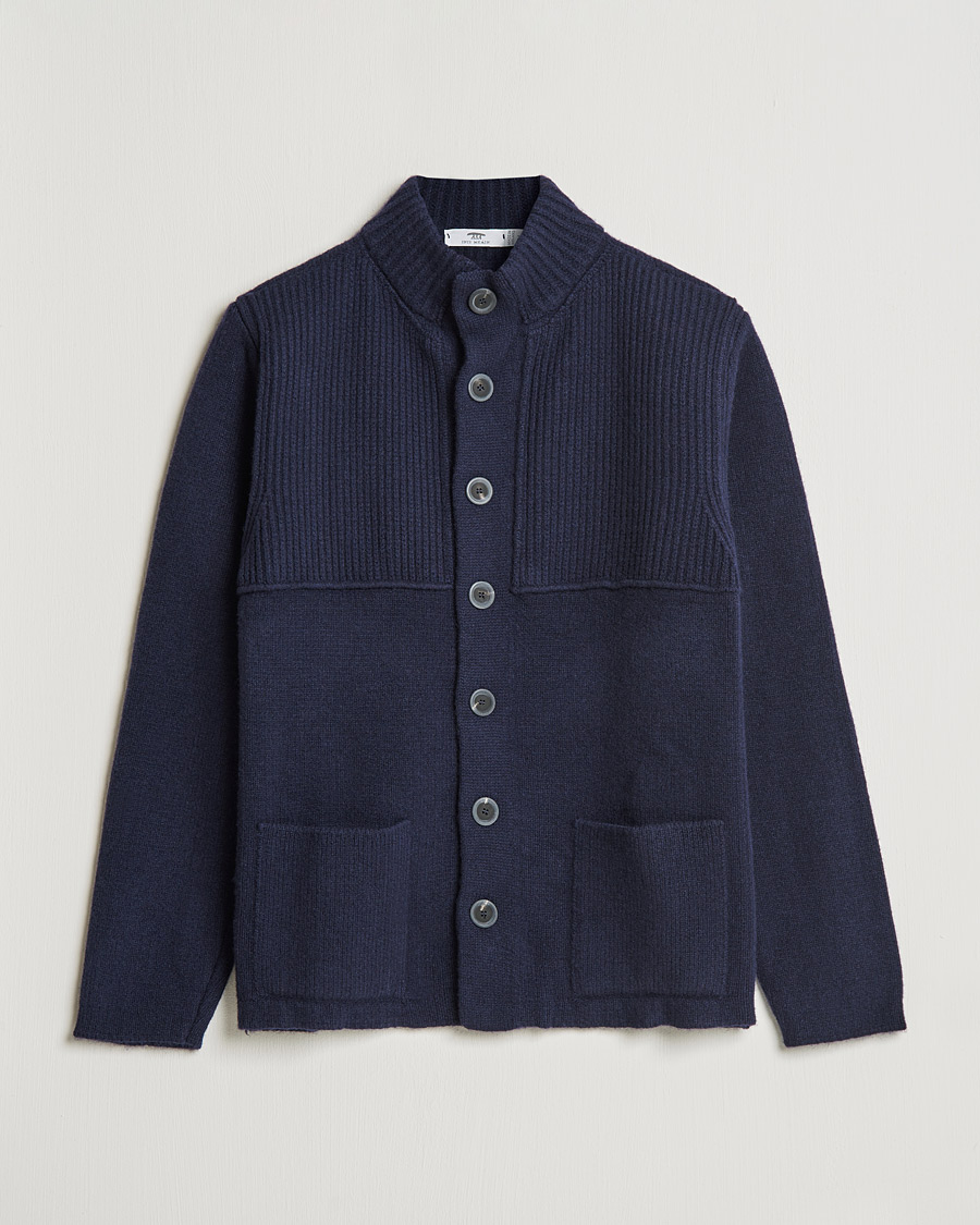 Herre | Trøjer | Inis Meáin | Heavy Wool Cardigan Navy