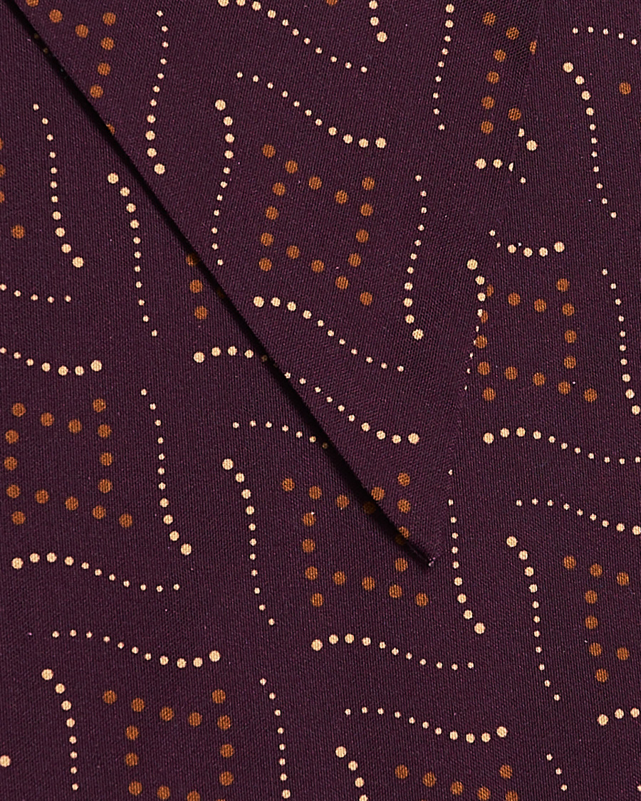 Herre | Camoshita Vintage Print Silk Scarf Burgundy | Camoshita | Vintage Print Silk Scarf Burgundy
