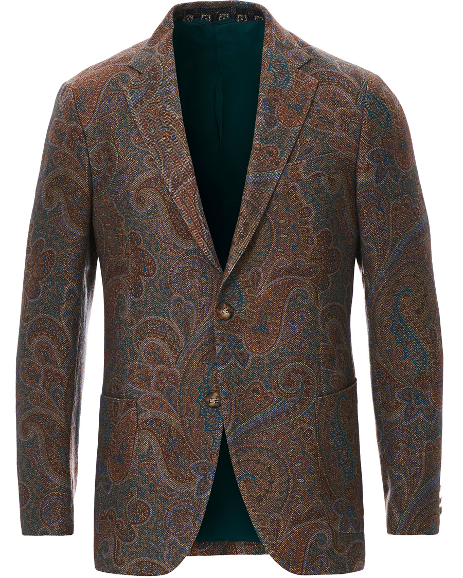Herre | Blazere & jakker | Etro | Cashmere Paisley Blazer Brown