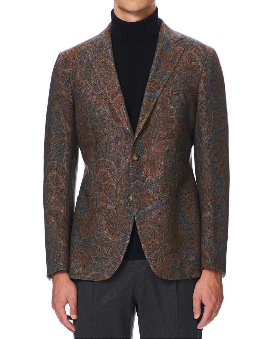 Herre | Blazere & jakker | Etro | Cashmere Paisley Blazer Brown