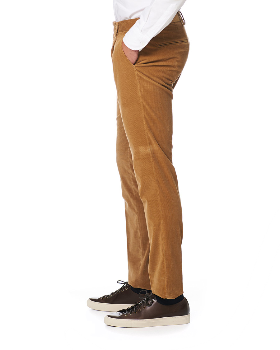 Herre | Bukser | Etro | Pleated Corduroy Trousers Khaki