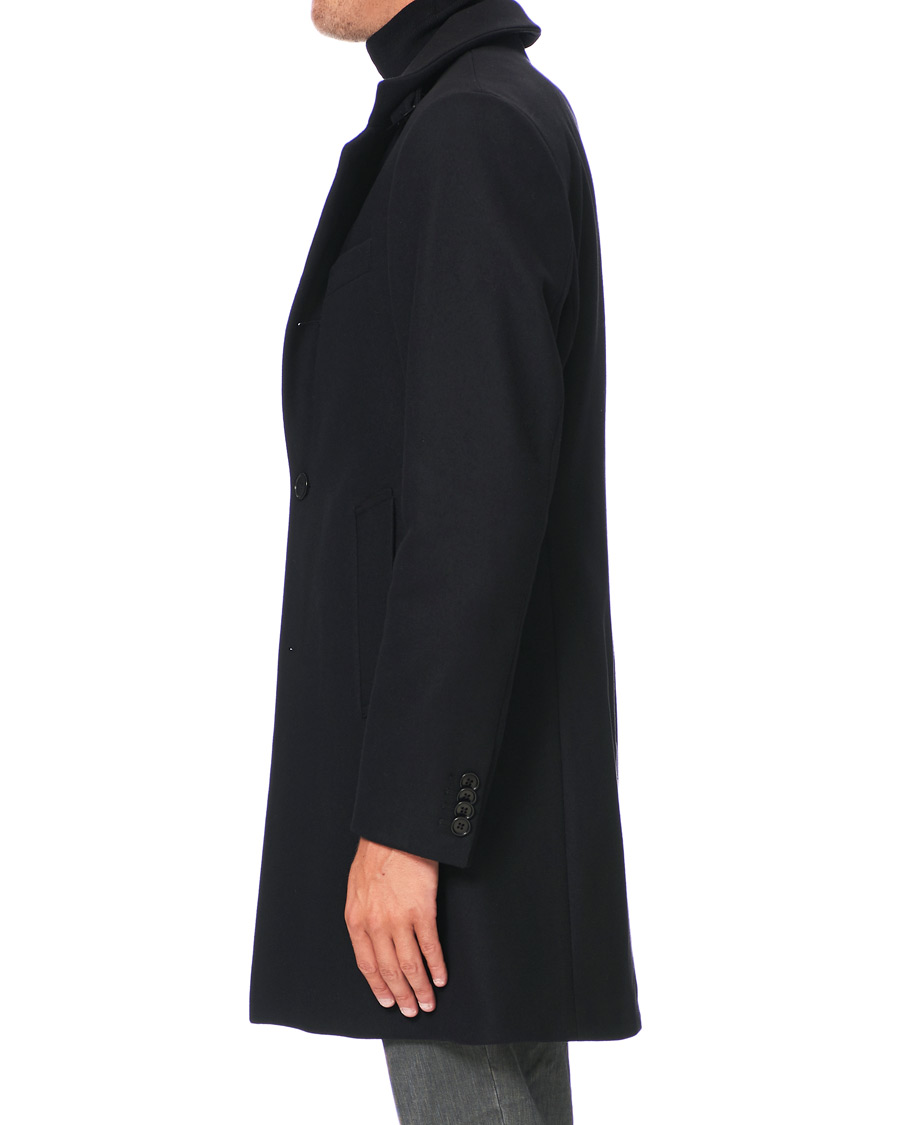 Herre | Jakker | J.Lindeberg | Holger Compact Melton Coat Black
