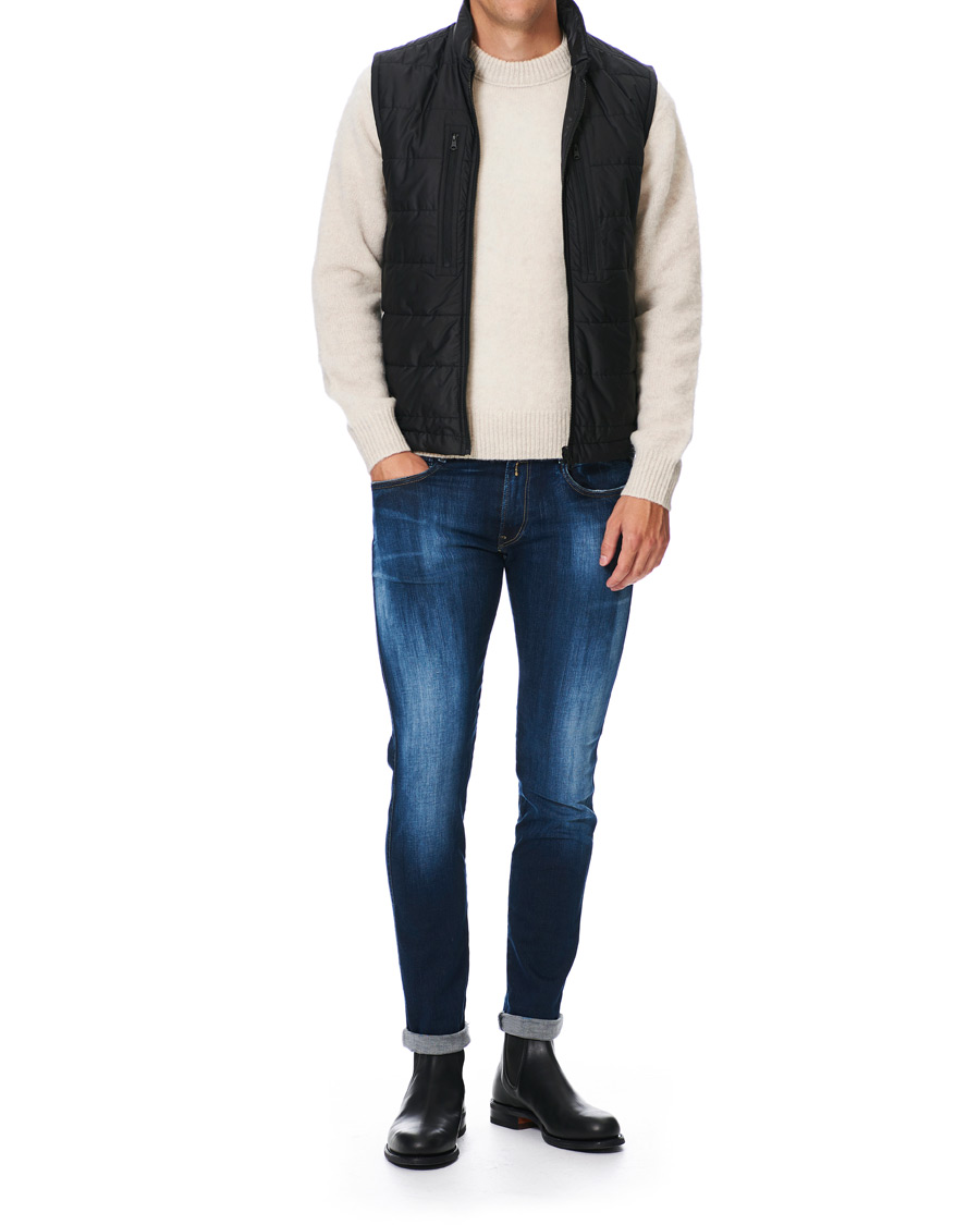 Herre | Jakker | J.Lindeberg | Kali Wool Stand Up Collar Coat Black