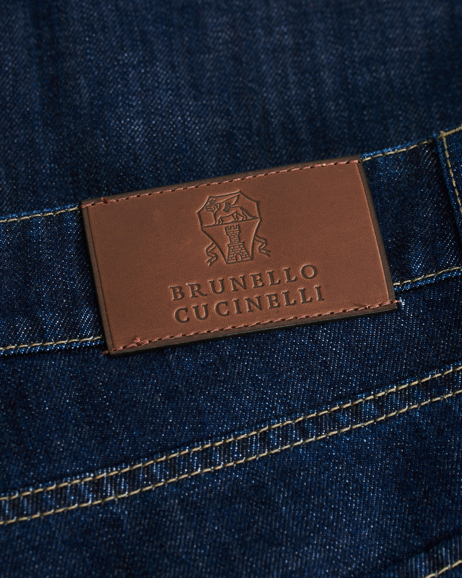 Herre | Jeans | Brunello Cucinelli | Slim Fit 5-Pocket Jeans Dark Indigo