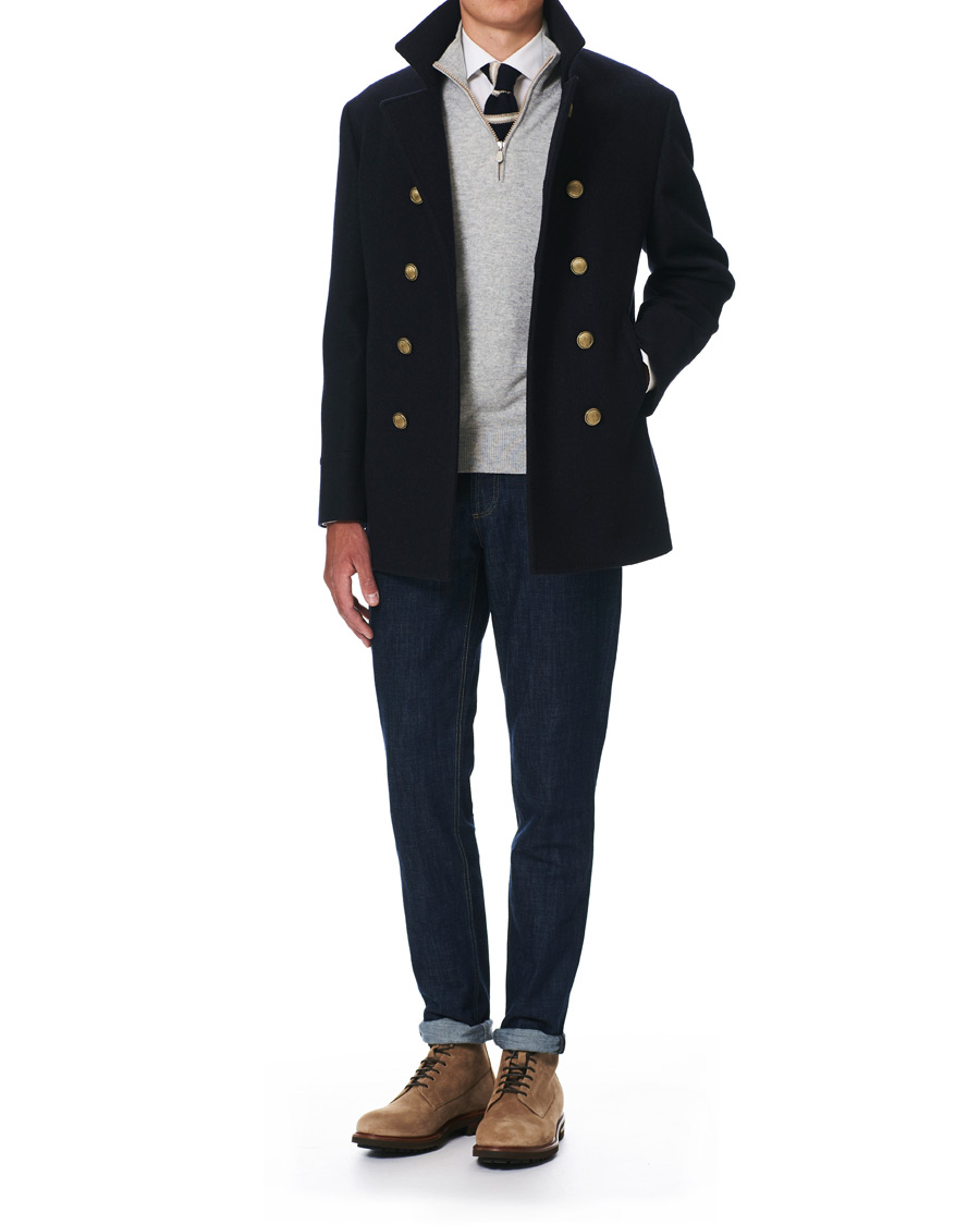 Herre | Brunello Cucinelli Plain Toe Leather Boot Sand Suede | Brunello Cucinelli | Plain Toe Leather Boot Sand Suede