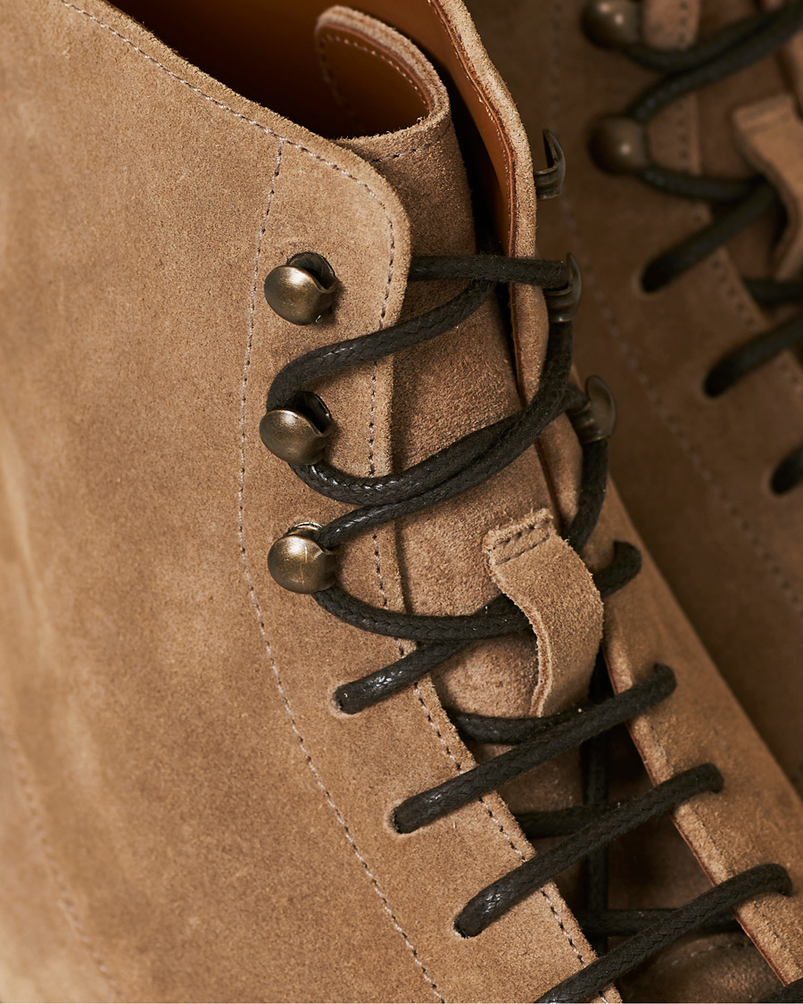 Herre | Brunello Cucinelli Plain Toe Leather Boot Sand Suede | Brunello Cucinelli | Plain Toe Leather Boot Sand Suede