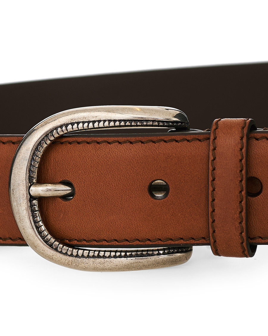 Herre | Brunello Cucinelli Plain Belt Brown Calf | Brunello Cucinelli | Plain Belt Brown Calf
