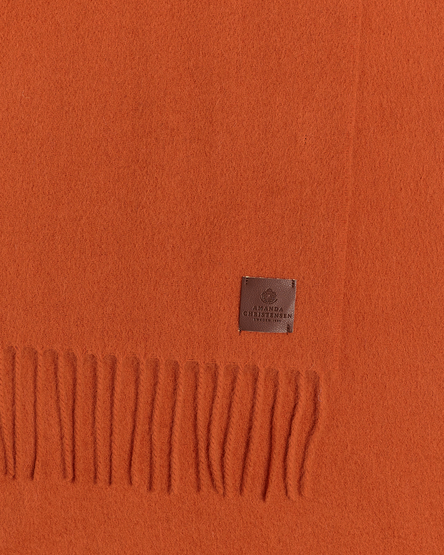 Herre | Amanda Christensen Merino Wool Scarf Orange | Amanda Christensen | Merino Wool Scarf Orange