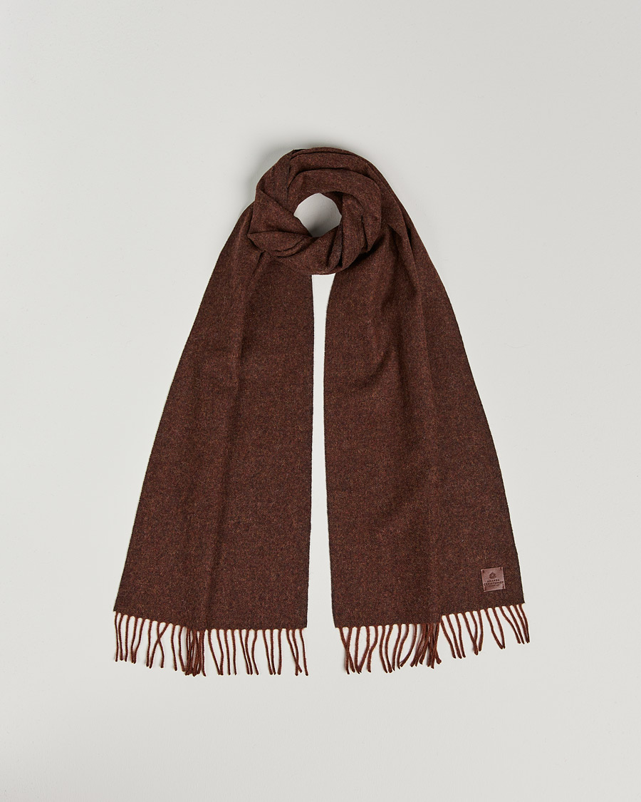 Herre | Amanda Christensen Wool Scarf Rost Melange | Amanda Christensen | Wool Scarf Rost Melange