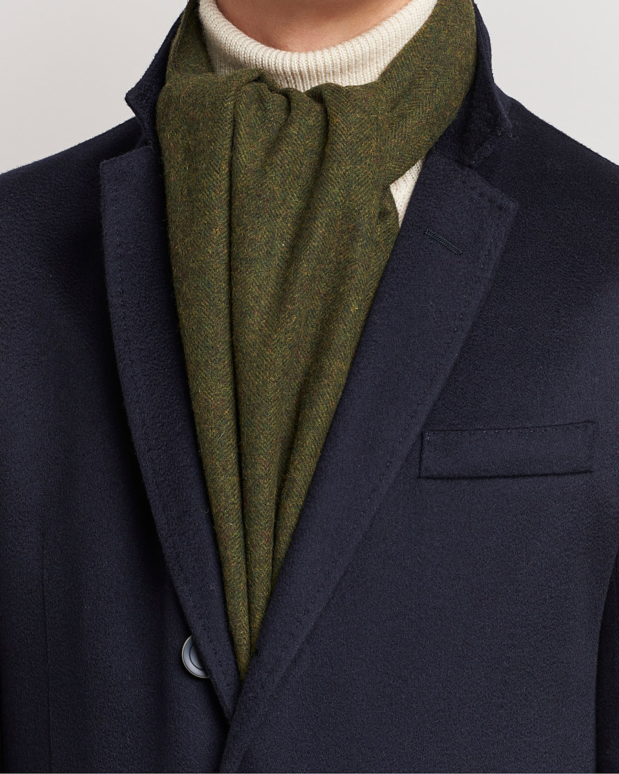 Herre |  | Amanda Christensen | Merino Wool Scarf Green Melange