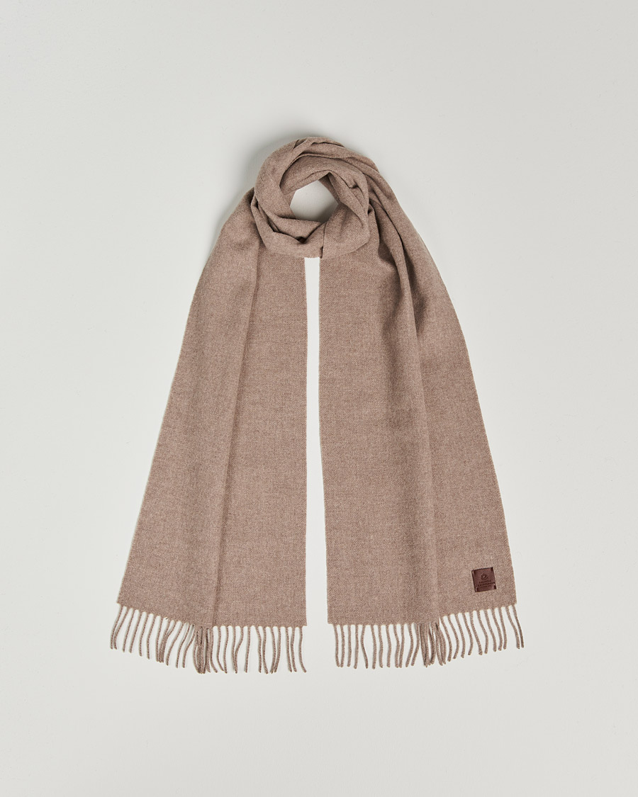 Herre | Amanda Christensen Merino Wool Scarf Beige Melange | Amanda Christensen | Merino Wool Scarf Beige Melange