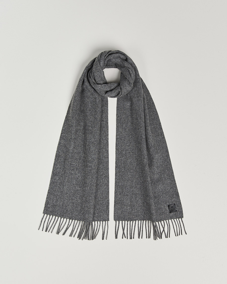 Herre | Amanda Christensen Merino Wool Scarf Grey Melange | Amanda Christensen | Merino Wool Scarf Grey Melange
