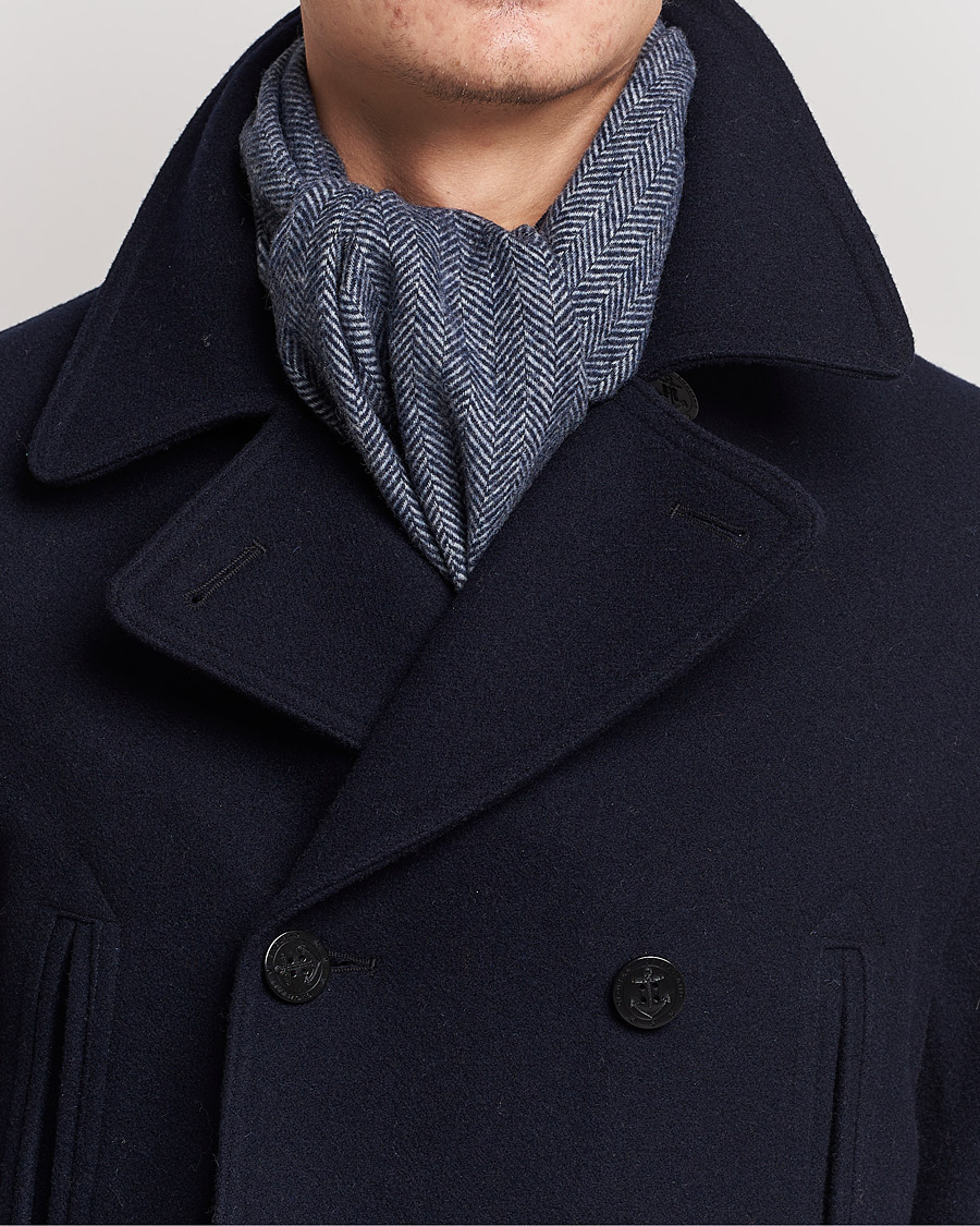 Herre |  | Amanda Christensen | Merino Wool Herringbone Navy