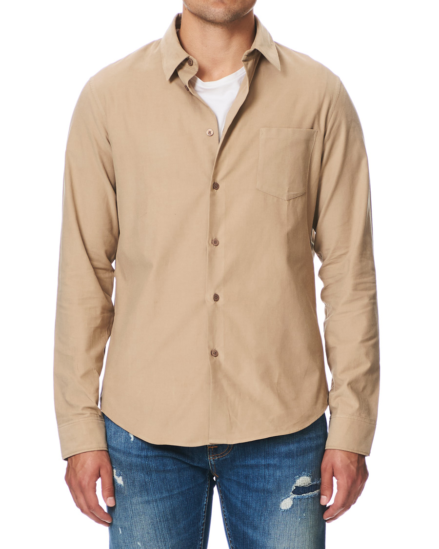 Herre | Skjorter | KENZO | Slim Fit Corduroy Shirt Beige